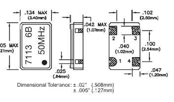 Connor Winfield 7113,7123,7133,7443表面貼裝晶振3.3V Connor Winfield 7113,7123,7133,7443表面貼裝晶振3.3V